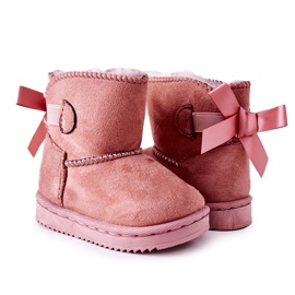 FR1 Botas de nieve cálidas para niños Pink Funky rosado