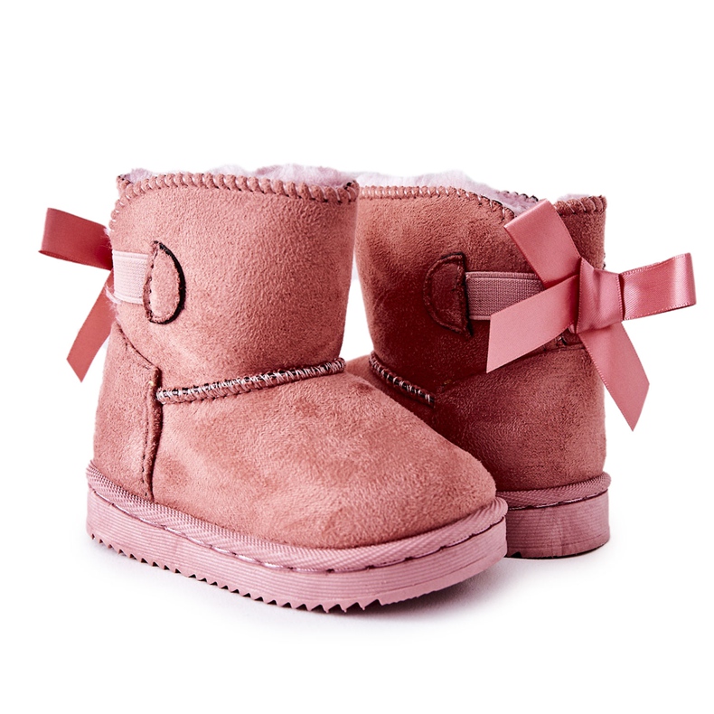 FR1 Botas de nieve cálidas para niños Pink Funky rosado