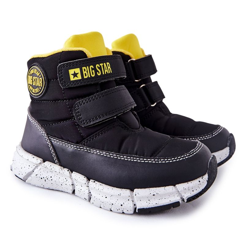 Botas de nieve para niños Memory Foam Big Star II374070 Negro