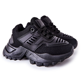 FR1 Zapatos deportivos negros Freak Out para niños