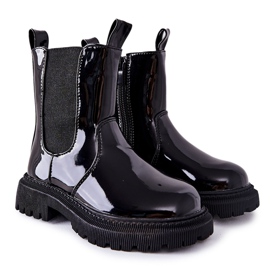 FR1 Botas Infantiles Lacadas Cálidas Aletris Negra negro