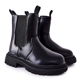 FR1 Botas cálidas para niños Aletris negras negro