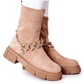 FB2 Botas Ante Trabajadores Beige Hellio