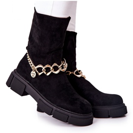 FB2 Botas de trabajo negras de ante Hellio negro