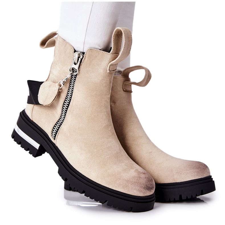 PS1 Botas aislantes con cremallera Beige Cortona