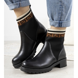 Botas negras con parte superior de calcetín Tamez negro