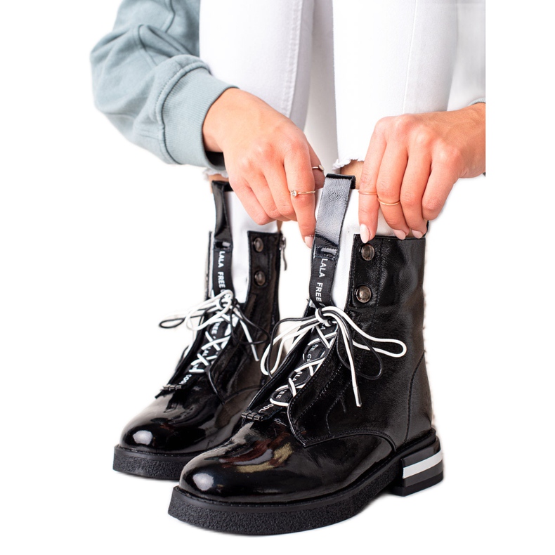 Botas ARTIKER de cuero de moda negro