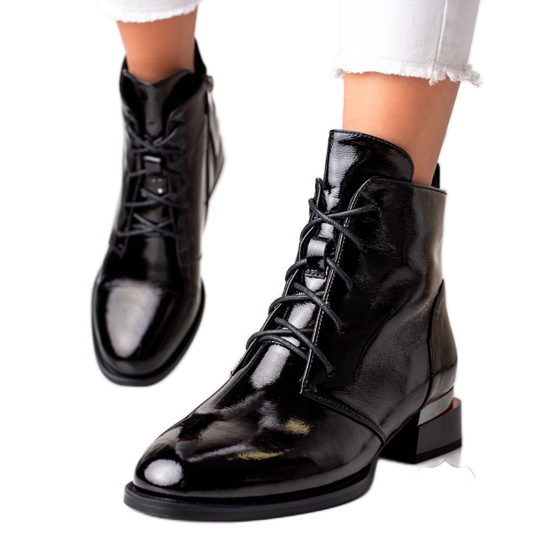 Botas de cuero clásicas de ARTIKER negro