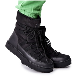 S.Barski Botas de nieve cálidas negras para mujer Cironeus negro