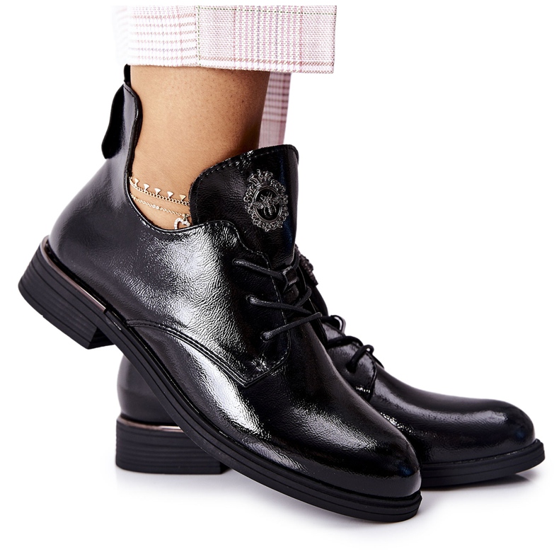 Zapatos Lacados Sergio Leone Warmed PB262 Negro