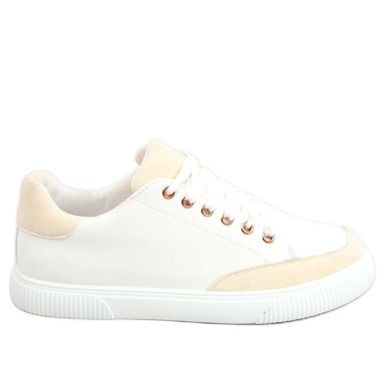 Zapatillas de mujer blancas 6110 Yellow blanco amarillo