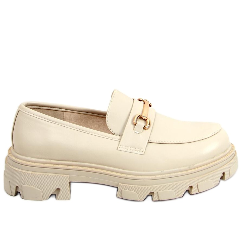 Mocasines con suela gruesa YY11 Beige