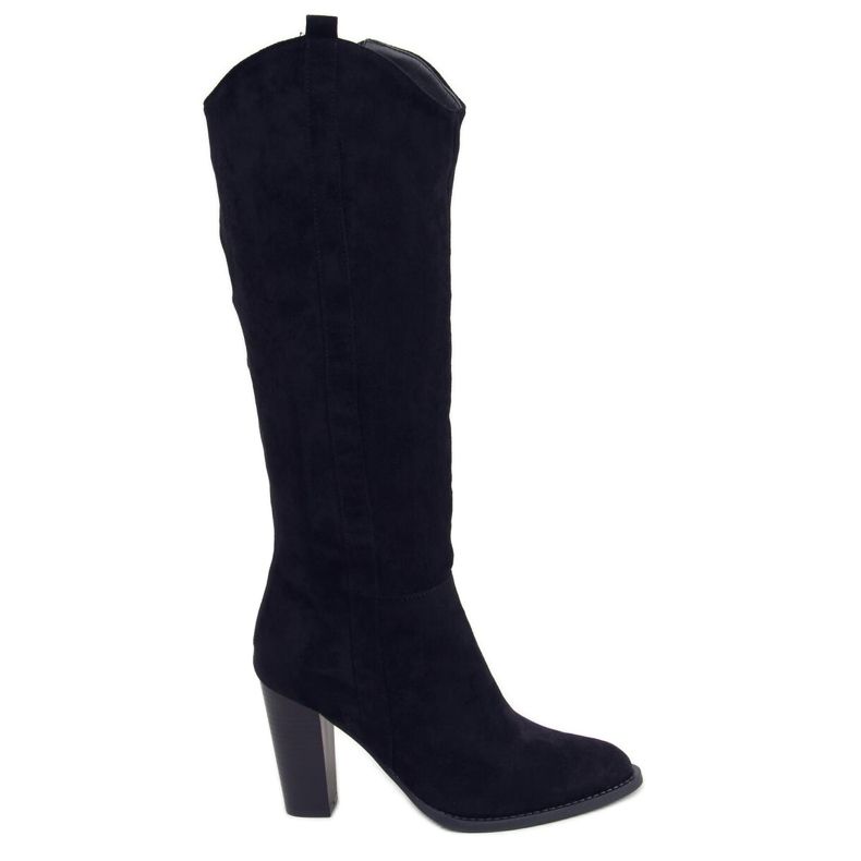 Botas clásicas en el poste negro UK07P Negro