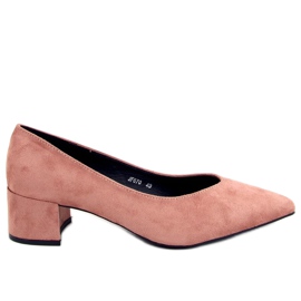Zapatos de salón con tacón bajo Millen Pink rosa