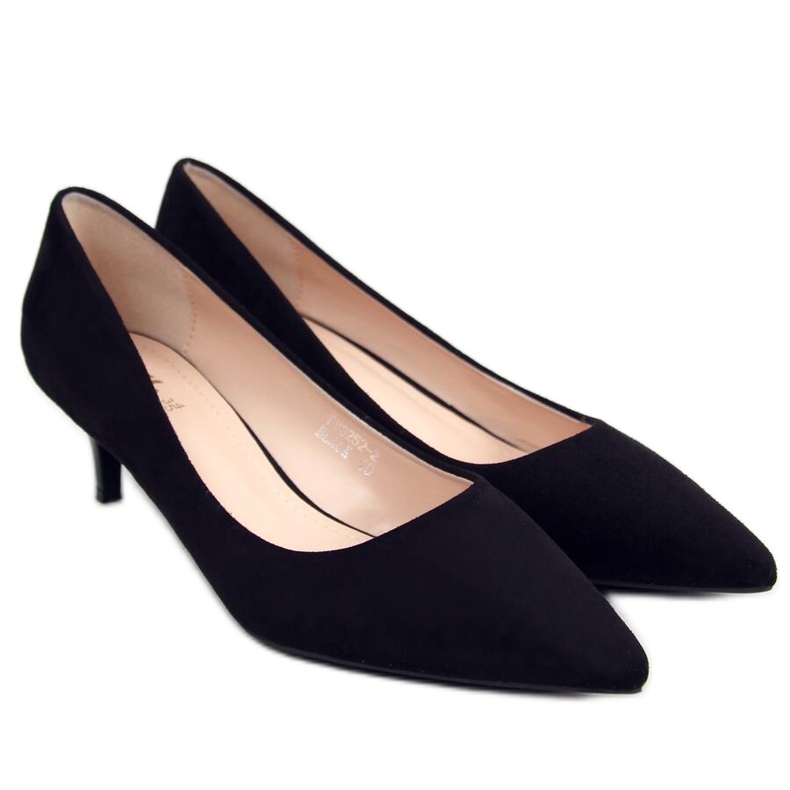 Zapatos de salón con tacón bajo Ann Black negro