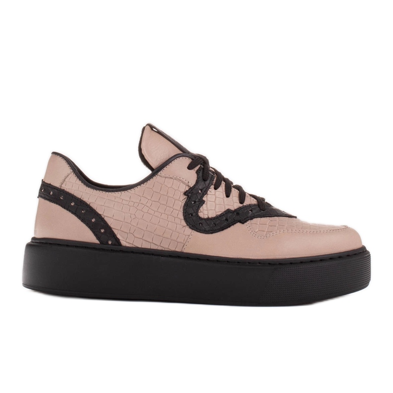 Marco Shoes Deportivas ligeras de piel natural beige