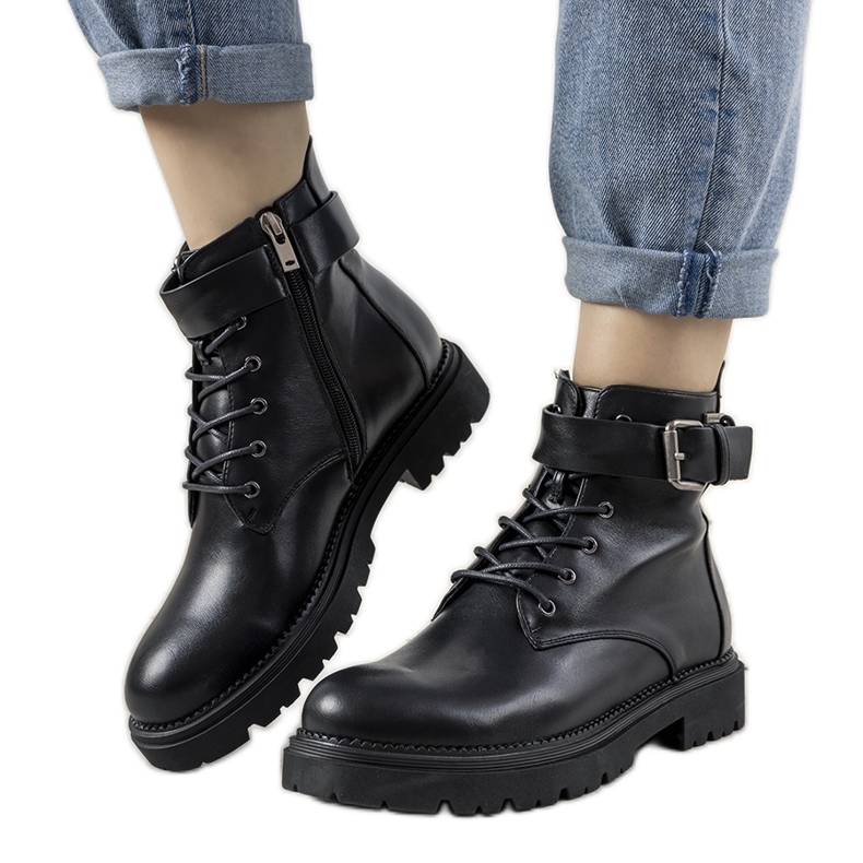 Botas de mujer Black Cross Jeans Amadis negro