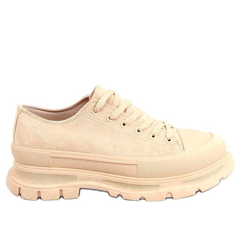 Zapatillas Lily Beige de suela alta