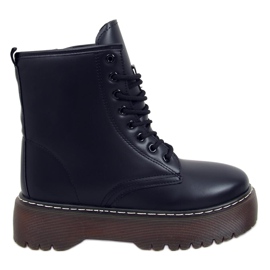 Botas con cordones con martensiaki Jenny Black negro