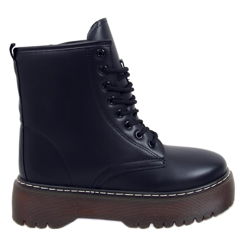 Botas con cordones con martensiaki Jenny Black negro