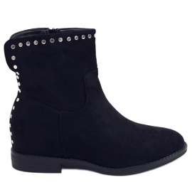 Botas con cuña oculta Melisa Black negro