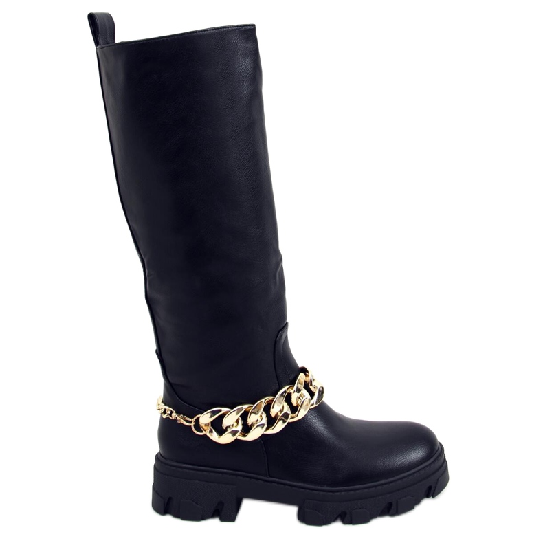 Botas de montar July Black con cadena negro Botas de montar July Black con cadena negro
