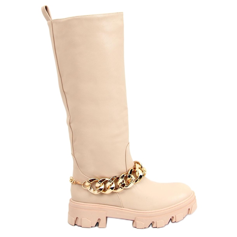 Botas con cadena July Beige