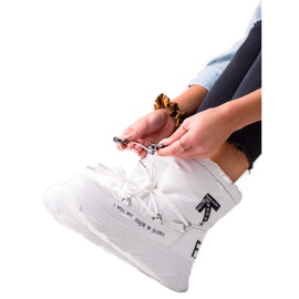 Botas de nieve VINCEZA relucientes blanco