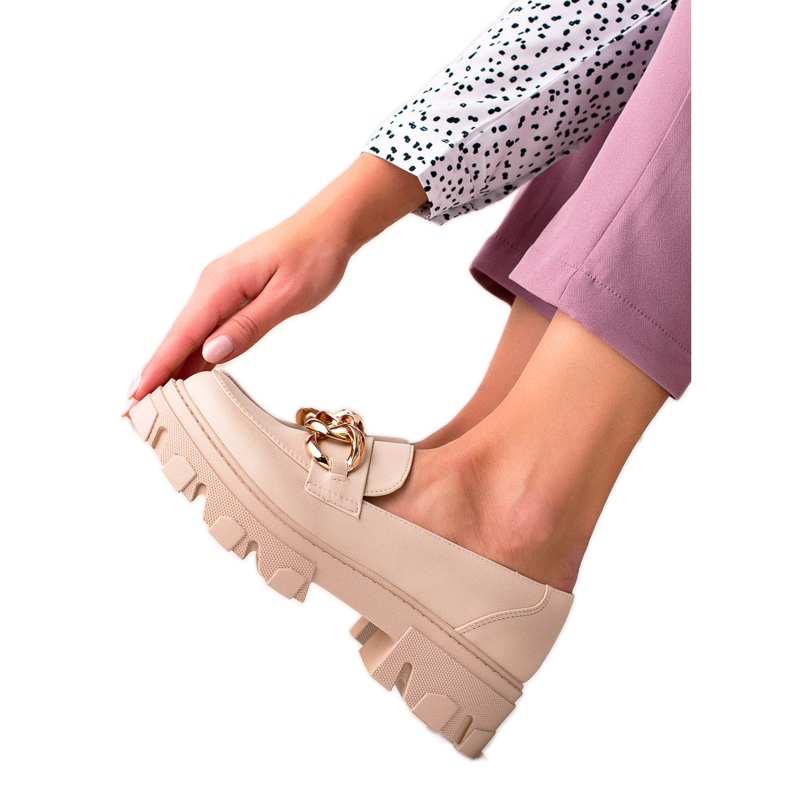 Sweet Shoes Zapatos elegantes en la plataforma beige