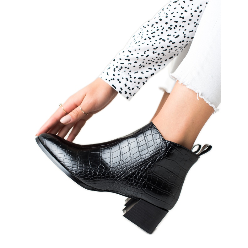 Filippo Botas casual de tacón alto negro Filippo Botas casual de tacón alto negro