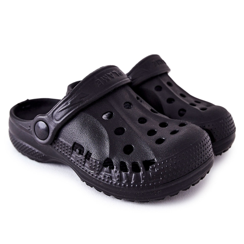 Flameshoes Zapatillas de casa para niños Black Kroks negro