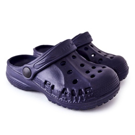 Flameshoes Pantuflas de Casa Infantil Crocs Azul Marino