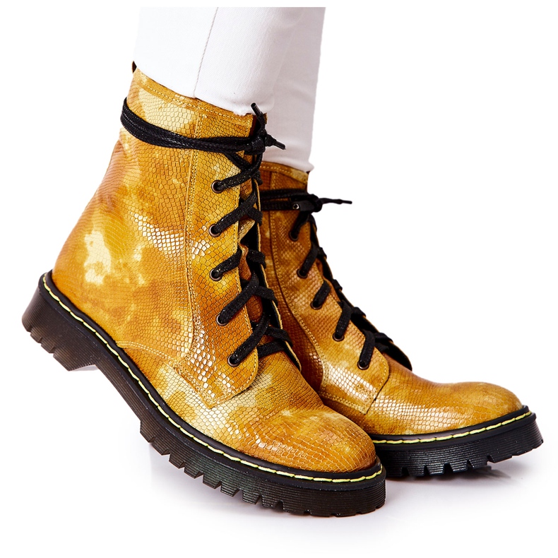 Botas de Mujer Glany Workers Maciejka Amarillas 01609-47 amarillo