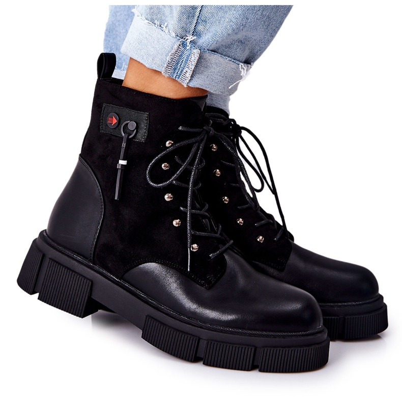 POTOCKI Botas de cuero ¡Trabajadores atados de negro a tu manera!