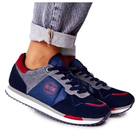 Zapatillas Deportivas Big Star GG274A055 Navy-Red rojo azul marino gris