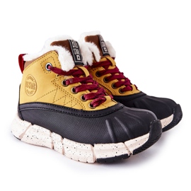 Botas de abrigo para niños Big Star II374072 Camel marrón negro naranja