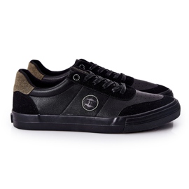 Zapatillas Hombre Piel Big Star II174008 Negro-Verde