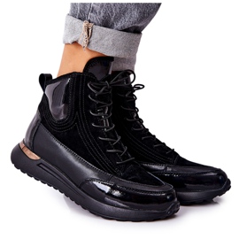 POTOCKI Negro Zapatillas deportivas de cuero negras Chocci