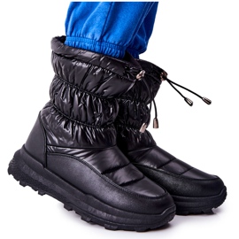 PE1 Botas de nieve cálidas negras Starbone para mujer con cremallera negro PE1 Botas de nieve cálidas negras Starbone para mujer con cremallera negro