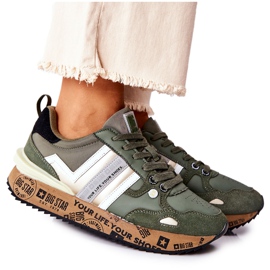 Zapatillas deportivas de mujer Big Star II274299 Khaki caqui verde