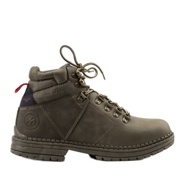 Zapatillas trekking cross Jeans Chapa hombre verde