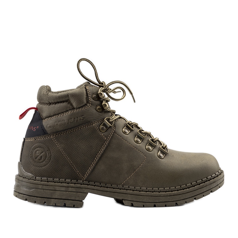 Zapatillas trekking cross Jeans Chapa hombre verde
