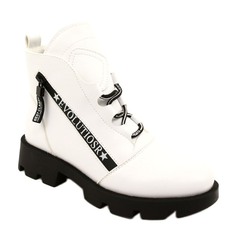 Botas Sergio Leone BT740 Blancas blanco negro