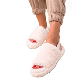 TRENDI Zapatillas beige con elástico
