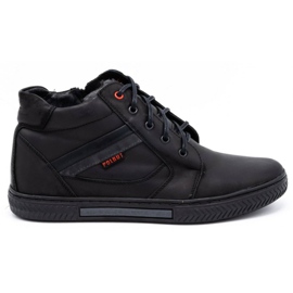 Polbut Zapatos de invierno para hombre J47S negro