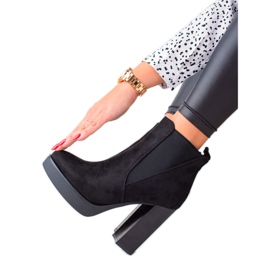 Lovery Botas de plataforma sexy negro