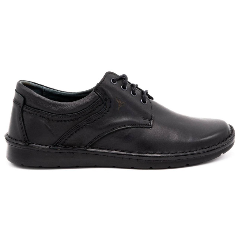 Olivier Zapato casual hombre piel 7095 grano negro