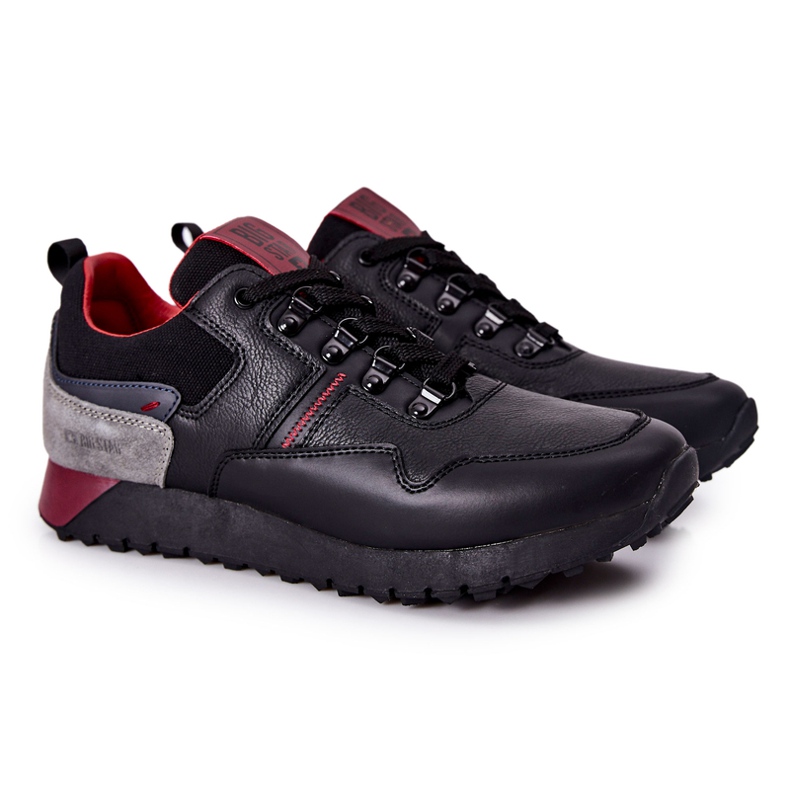 Zapatos deportivos de hombre Memory Foam Big Star Black II174090 negro