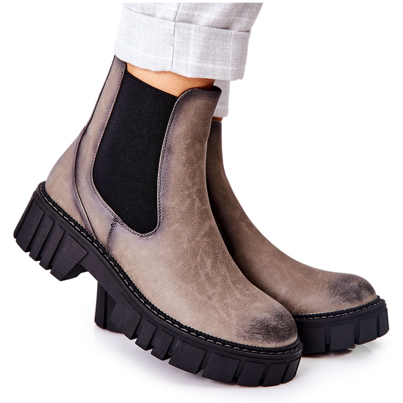 Botas Obreras Warm Trapers Sergio Leone TR761 Gris