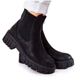 Botas Trabajadores Aislados Trappers Sergio Leone TR761 Negro